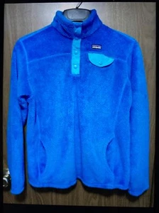 PATAGONIA Snap T Fleece Girls Size XXL 16-18 Blue (Fits Women’s Small As Well) - Picture 1 of 16