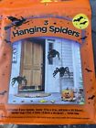 hal 3 pack Hanging Spiders Halloween Decor Hang from Trees, Porch or Balcony 