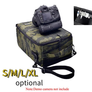 Digital Camera Backpack Shoulder Bag Insert Partition Padded Case SLR Waterproof - Picture 1 of 11