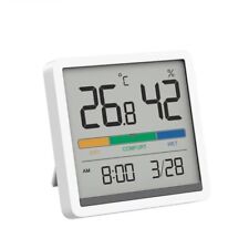 Thermometer Hygrometer LCD Uhr Digitaluhr Tischuhr Wanduhr Küchenuhr Datum Zeit 