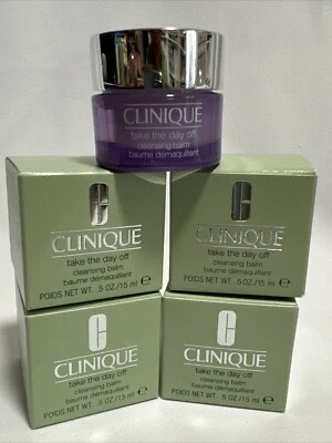 4 X Clinique взять выходной бальзам для очищения лица 0,5 унц каждый 2 унц всего новый в коробке - Изображение 1 из 2
