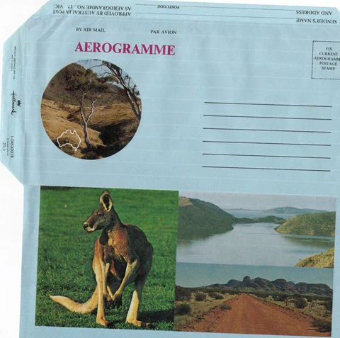 Australia-Aerogramme-(no denomination) by Australia Post Cover