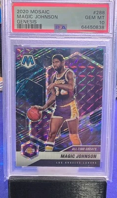 2020 Mosaic #288 Magic Johnson Genesis PSA 10 - Image 1 of 2