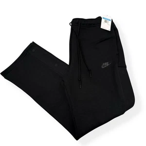 Pantalones Nike NSW Tech polar holgados FB8014-010 negros para hombre talla mediana - Imagen 1 de 10