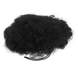  Cordón afro cola de caballo flequillo falso corbatas abullonadas encaje toupee grande trenzado para niños - Imagen 1 de 12