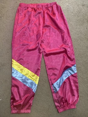 Pantalones deportivos con banda elástica a rayas rosas pieza de ropa muy cómoda  Foto 1 de 3