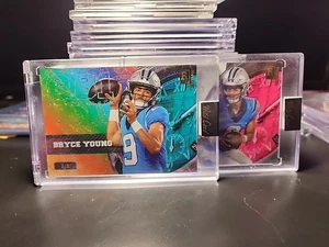 💥2 2023 Wild Card Bryce Young NFL QB1 On The Clock Silver Pink Rainbow 1/1💥 - Bild 1 von 10