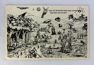 Grateful Dead 1977 "58 Grateful Dead Songs" Gary Kroman 1977 Relix Poster 17x11 - Picture 1 of 3