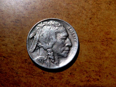 Nice Original Deep Full Horn & Full Liberty AU 1930S Buffalo Nickel K1 - Image 1 of 2