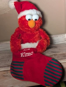Elmo Christmas Stocking Animated Musical Plush Talking Singing 24" - Picture 1 of 5