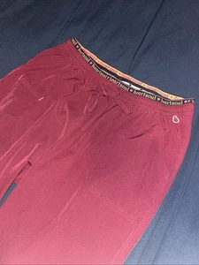 Heartsoul Scrubs Hose Stretch Kordelzug Damen Größe M weinrot - Bild 1 von 5
