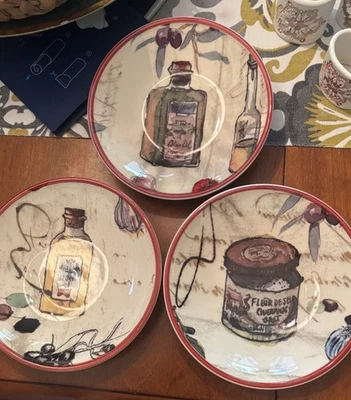 Tigela de imersão tema óleo Williams Sonoma Olio D’Olive conjunto de 3 6” - Imagem 1 de 4