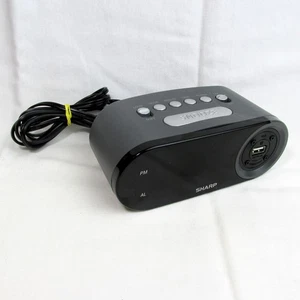Sharp Digital Alarm Clock High-Speed USB Charging Port For Phones Tablets SPC547 - Picture 1 of 5