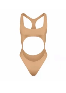 Monokini SKIMS Signature Natación Recortado Ocre Nuevo con Etiquetas 2xl - Imagen 1 de 5
