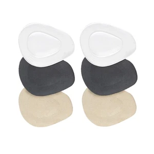 3 pares de almohadillas de gel para antepié medias plantillas plantillas para zapatos tacones altos anti amortiguación - Imagen 1 de 11