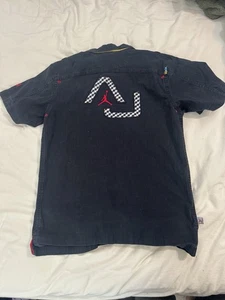 Camisa Corta Rara Air Jordan Niños Negra Abotonada Talla Grande XXIII - Imagen 1 de 12