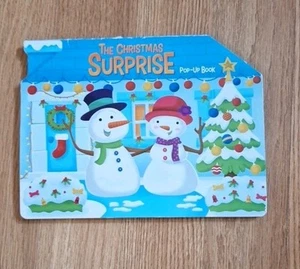 The Christmas Surprise Snowman  Hard Board Cover Pop Up Book For Kids Toddlers  - Picture 1 of 11