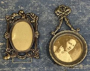Miniature Pewter, Victorian Themed, Mini Family Frame Set Of Two - Picture 1 of 17