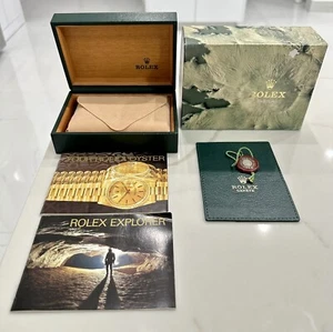Authentic ROLEX Explorer ii 16570 Watch Box COMPLETE SET Booklets Tag 90s - Picture 1 of 8