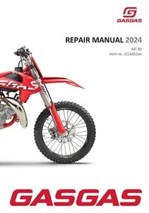 GasGas Gas Gas Service Workshop Shop Manual Book 2024 MC 85 19/16 - Bild 1 von 24
