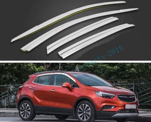 For Buick Encore 2013-2022 Chrome Window Wind Visors Rain Guard Vent Deflectors - Picture 1 of 7