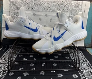 Nike React HyperSet White Royal Blue Volleyball Athletic CI2955-140 Mens 9,9.5 - Picture 1 of 22