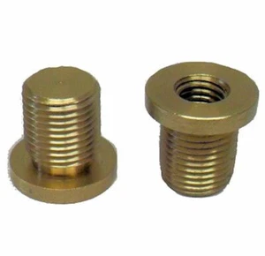 BRASS LAMP SHADE REST BUSHING 1/8M X 1/4-27 TV-534 - Picture 1 of 3