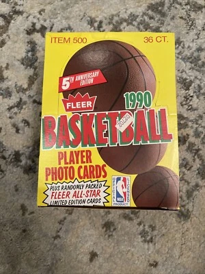 ¡Caja de cera Fleer NBA 1990 91! 36 paquetes sellados - Jordan Kemp 2 Foto 1 de 3