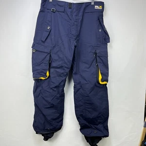 Vintage 90s Polo Ralph Lauren RLX Sport Snow Pants Ski Snowboard Medium - Picture 1 of 18