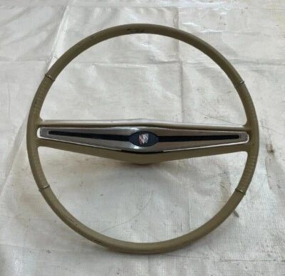 1964 Buick Lesabre Steering Wheel & Center Horn Chrome Button Cap Emblem Trim  - Image 1 of 4