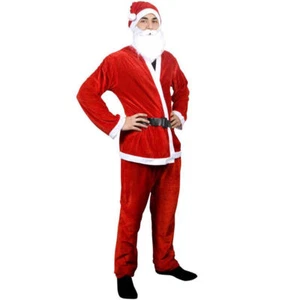Disfraz De Papá Noel De Fieltro Para Adulto Hombre Talla Única DFH - Imagen 1 de 1