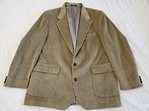 Orvis Men's 46L 2 3 Button Sport Coat Corduroy Brown Made USA Elbow Patches - Picture 1 of 24