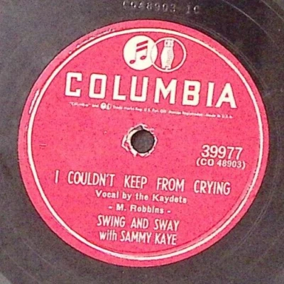 SAMMY KAYE  I COULDN'T KEEP FROM CRYING/SWEET SUE-JUST YOU  78 RPM 183-40 Foto 1 de 3