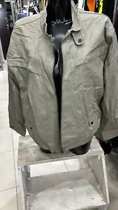 C&A Chaqueta De Piel Verdadera Usada Mujer Talla 44 Gris LLD97 - Imagen 1 de 10