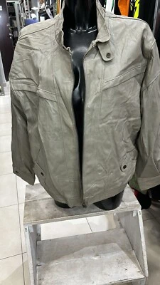 C&A Chaqueta De Piel Verdadera Usada Mujer Talla 44 Gris LLD97 - Imagen 1 de 4