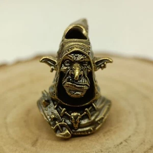 Brass Goblin Lanyard Knife Beads Keychain Pendant - Picture 1 of 10