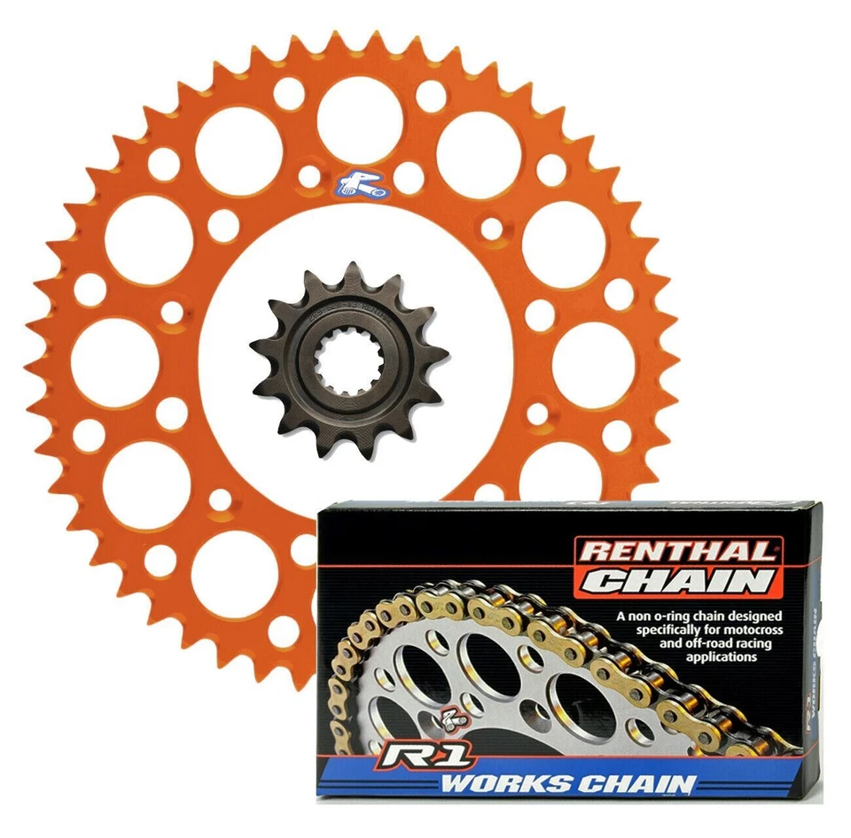 Renthal желобчатая передняя сверхлегкая задняя звездочка R1 комплект цепи для Husqvarna KTM - Изображение 1 из 1