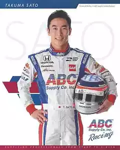 2016 INDY 500 TAKUMA SATO JAPAN AJ FOYT RACING INDYCAR 8"X10" HERO CARD ! - Picture 1 of 2