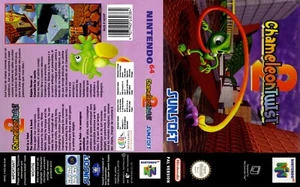 - Chameleon Twist 2 N64 Game Case Box + Cover Art Work Only - Bild 1 von 9