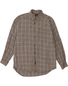 DOCKERS Mens Shirt Large Grey Check Cotton AH06 - Picture 1 of 3