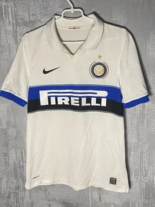 INTER MILAN ITALY 2009/2010 AWAY FOOTBALL SHIRT SOCCER JERSEY NIKE SIZE LARGE M - Picture 1 of 9