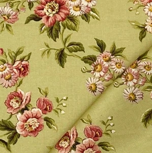 Waverly HEIRLOOM TRELLIS Floral SAGE Drapery Upholstery Pillow Sewing Fabric BTY - Picture 1 of 7