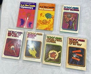 Complete Set - The Lensman Series by E.E. Doc Smith (7) & Masters of The Vortex - Picture 1 of 9