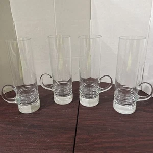 4 Etched Handled Cordial Aperitif Shot Glasses Poland - Picture 1 of 3