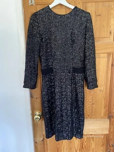 Libelula dress Black Silk And Sequin Dress Size 38 / Uk 10 - Picture 1 of 5