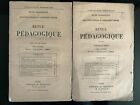 Revue Pédagogique enseignement primaire N°1 & 10 de 1884 - Ed. Original 