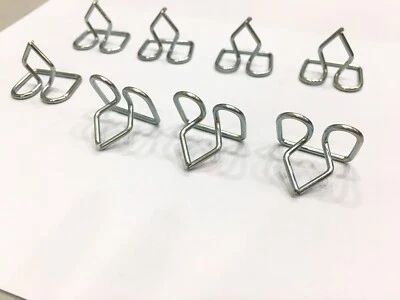 Clips de hebilla de hierro para Mercedes W113 280SL 63-71 parte inferior de la carrocería moldura lateral uso 8 piezas Foto 1 de 4