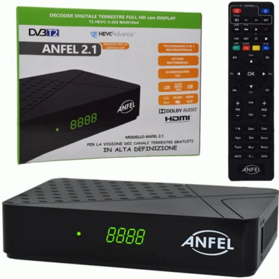Decoder Digitale Terrestre DVB-T2 SCART hdmi 10bit mini full hd hevc Telecomando - Immagine 1 di 4