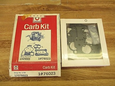 NOS OEM CARBURETOR REBUILD KIT GM 17076023 DELCO 76023 FACTORY SEALED PACKAGE - Image 1 of 3