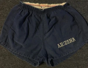 Vtg 50s Champion NAU Faded Gym Pant Shorts M College School Track PE Grunge ASU - Picture 1 of 15
